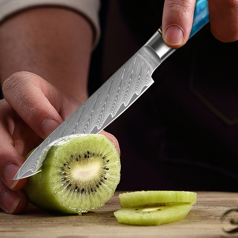 5-Inch Utility Knife Damascus  - огляд і ціна Japanese Knife