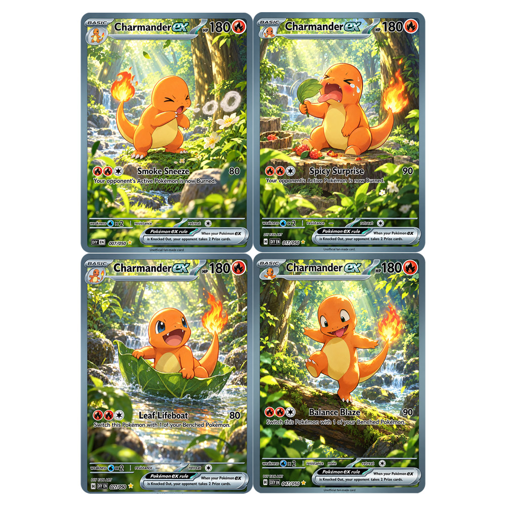 4PCS/Set DIY Collection Card E - огляд і ціна Japanese Fan